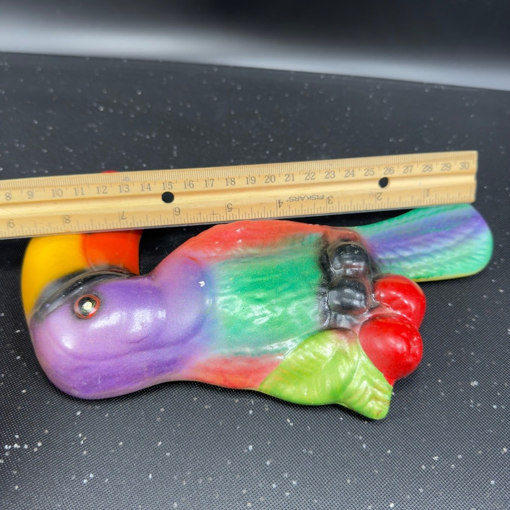 Vintage Ceramic Toucan Wall Hanging Tropical Bird Figurine Multi Color Decor VTG - Picture 2 of 10
